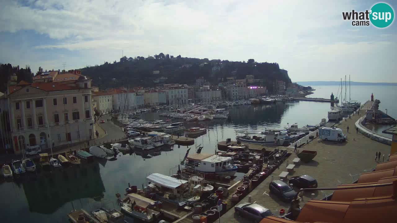 Live webcam from Piran “Mandrač” – Amazing live view from Villa Piranesi