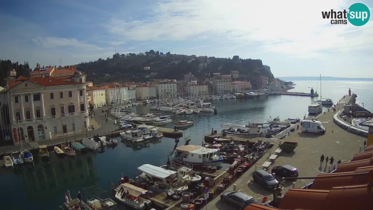 Live webcam da Pirano “Mandrač” – Splendida vista live da Villa Piranesi