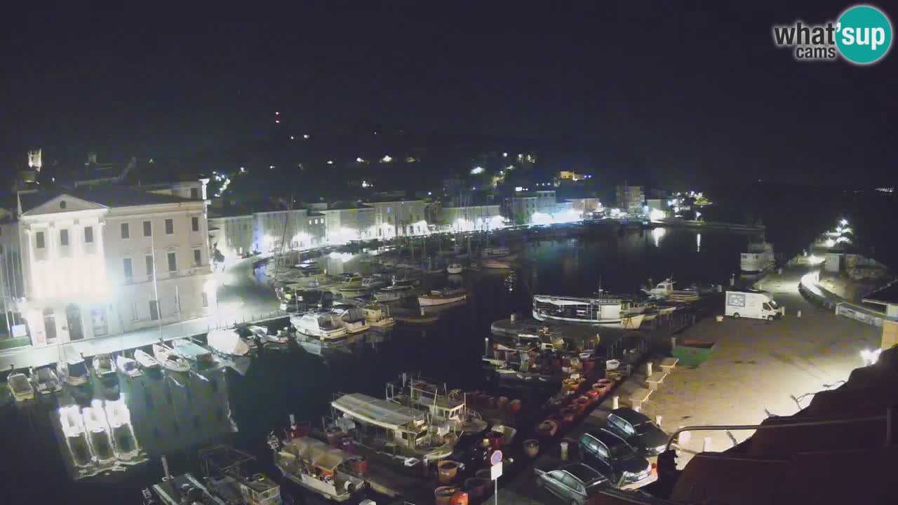 Webcam en direct de Piran “Mandrač” – Incroyable vue en direct de la Villa Piranesi