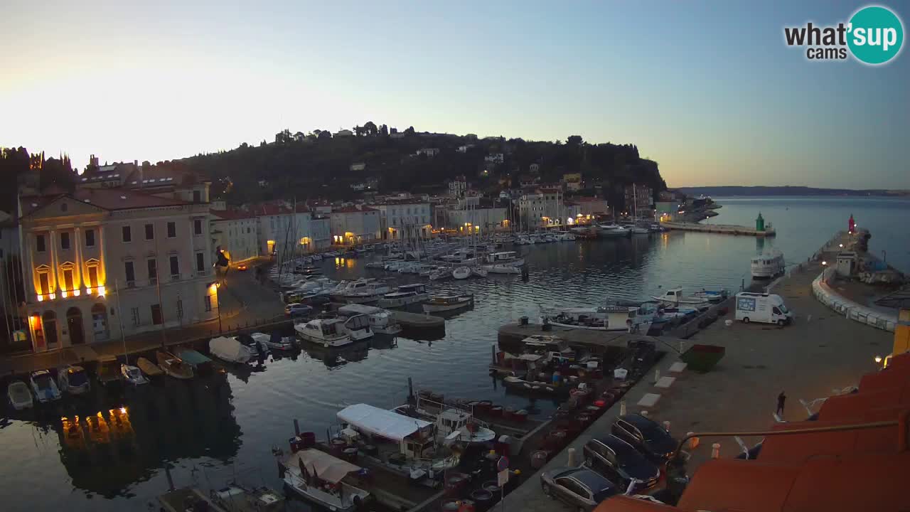 Live webcam from Piran “Mandrač” – Amazing live view from Villa Piranesi