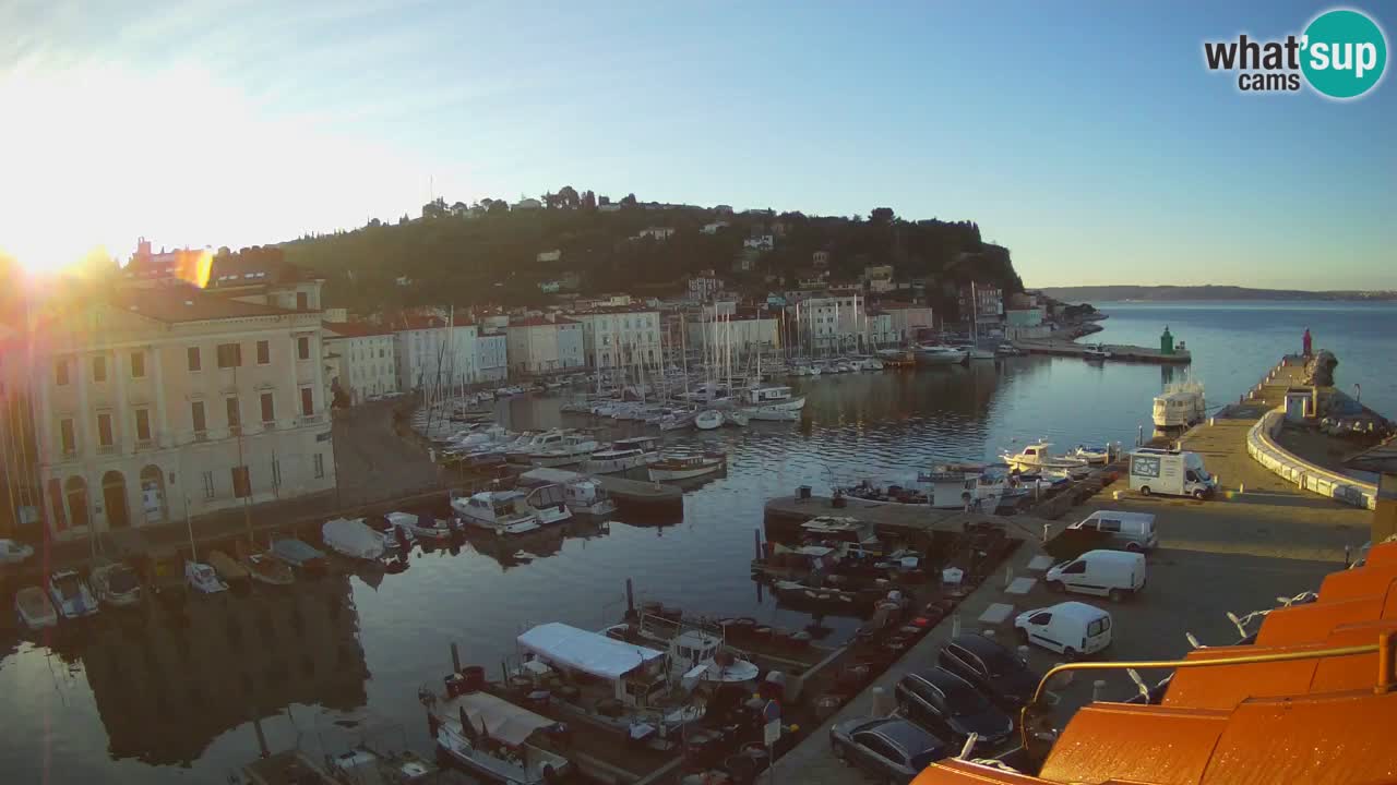 Cámara web en vivo desde Piran “Mandrač” – Increíble vista en vivo desde Villa Piranesi
