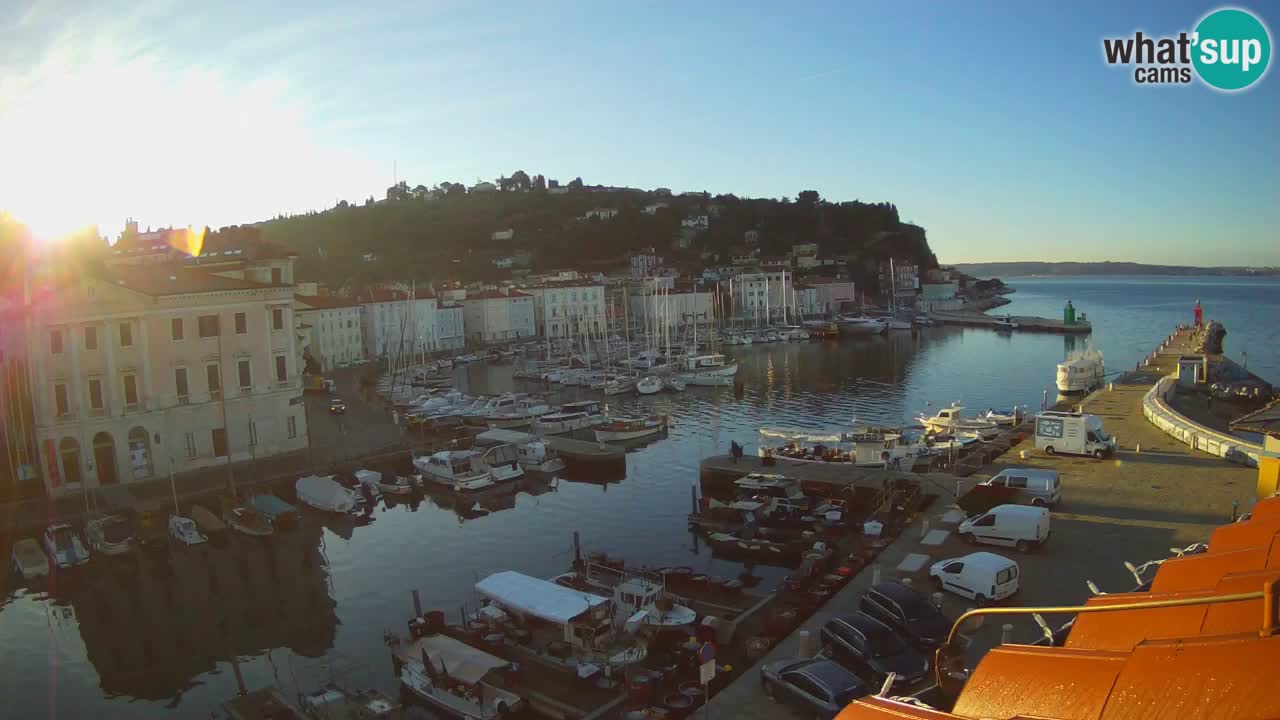 Cámara web en vivo desde Piran “Mandrač” – Increíble vista en vivo desde Villa Piranesi