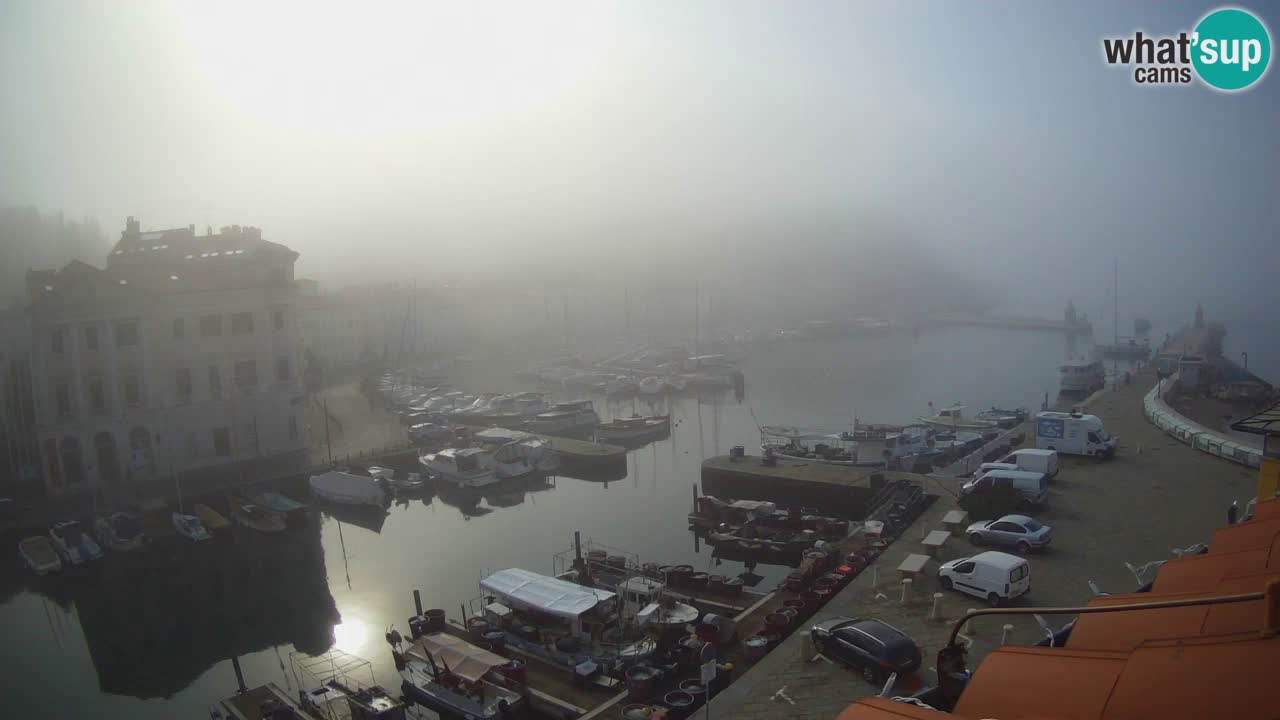 Webcam en direct de Piran “Mandrač” – Incroyable vue en direct de la Villa Piranesi