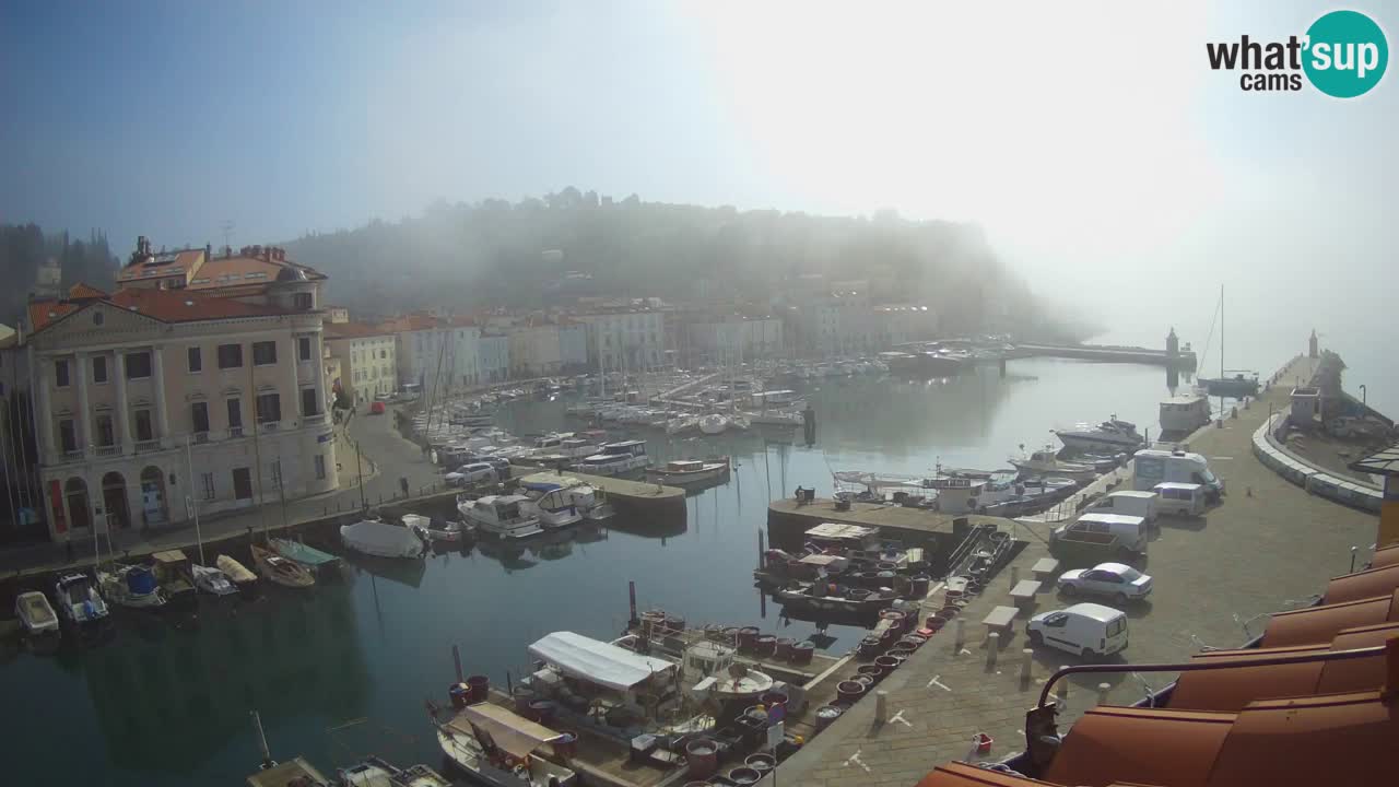 Live-Webcam aus Piran “Mandrač” – Erstaunliche Live-Ansicht von Villa Piranesi