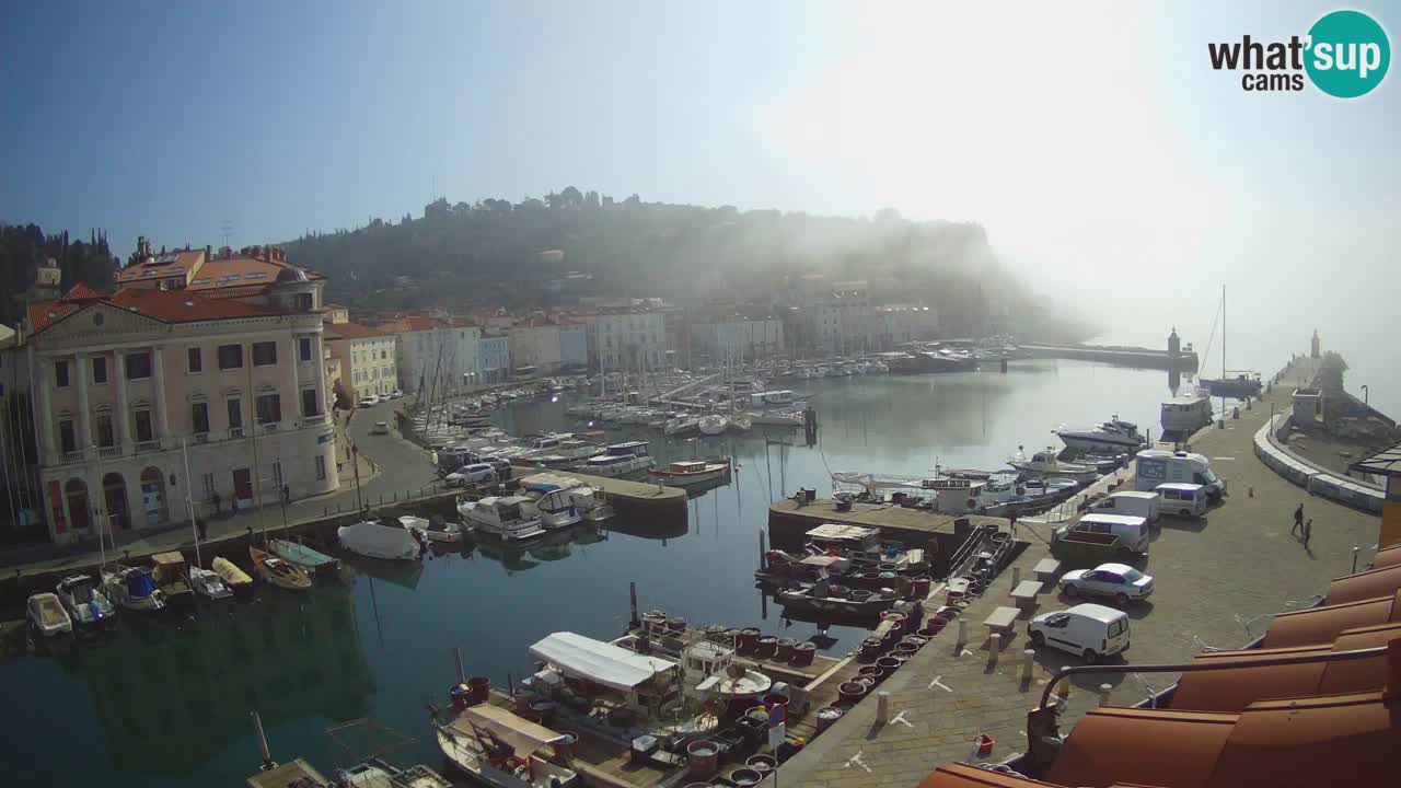 Live-Webcam aus Piran “Mandrač” – Erstaunliche Live-Ansicht von Villa Piranesi