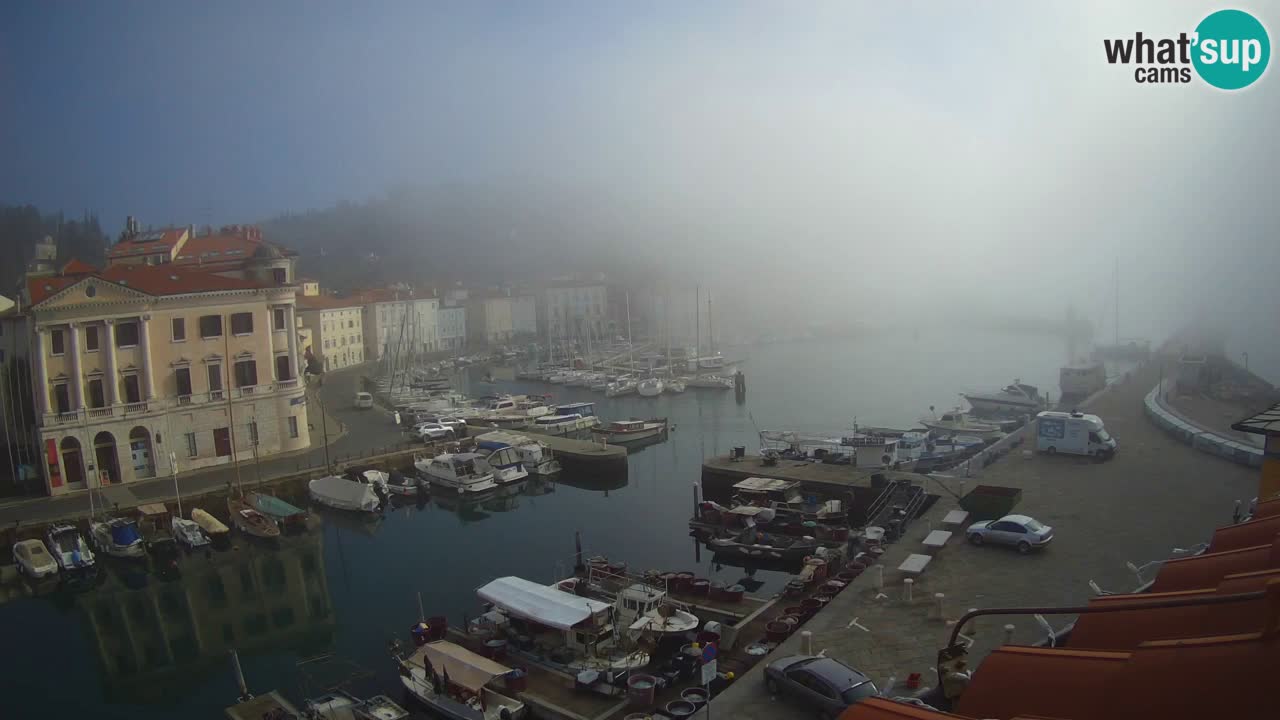 Cámara web en vivo desde Piran “Mandrač” – Increíble vista en vivo desde Villa Piranesi