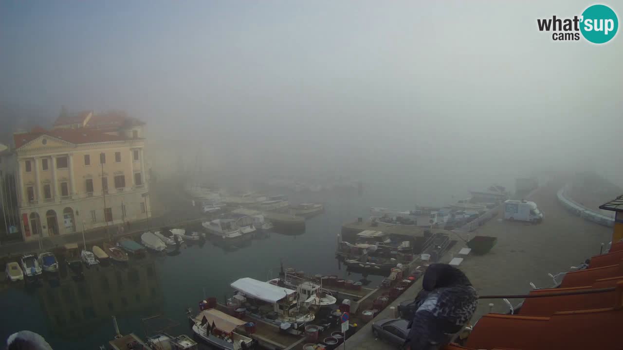 Webcam en direct de Piran “Mandrač” – Incroyable vue en direct de la Villa Piranesi