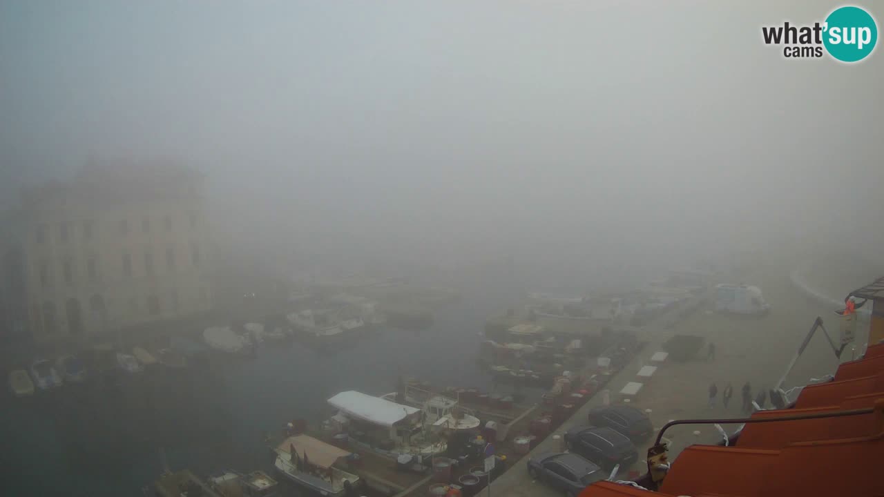 Webcam en direct de Piran “Mandrač” – Incroyable vue en direct de la Villa Piranesi