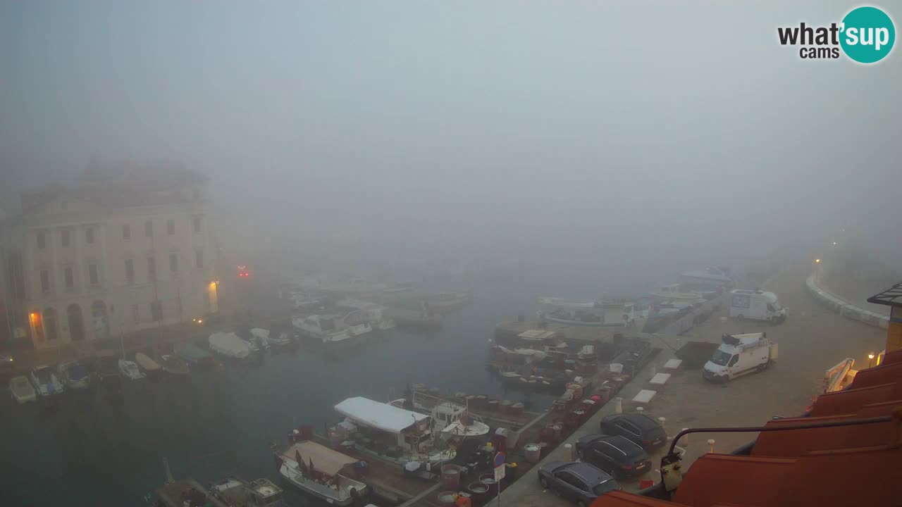 Webcam en direct de Piran “Mandrač” – Incroyable vue en direct de la Villa Piranesi