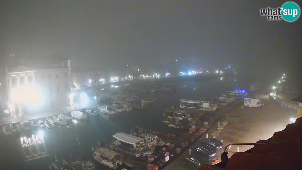 Webcam en direct de Piran « Mandrač » – Incroyable vue en direct de la Villa Piranesi