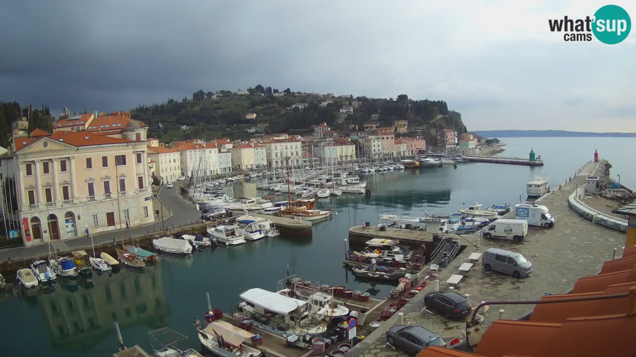 Live webcam from Piran “Mandrač” – Amazing live view from Villa Piranesi