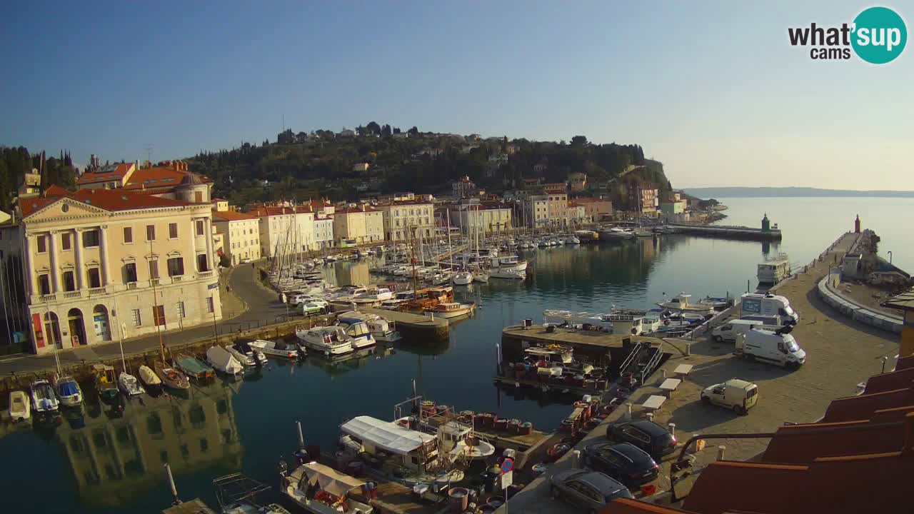 Live webcam from Piran “Mandrač” – Amazing live view from Villa Piranesi
