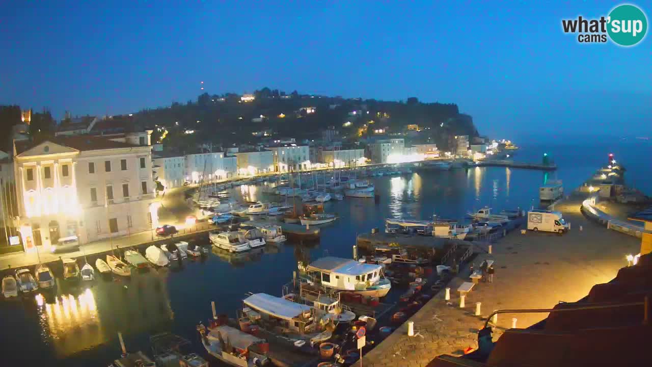 Live webcam da Pirano “Mandrač” – Splendida vista live da Villa Piranesi