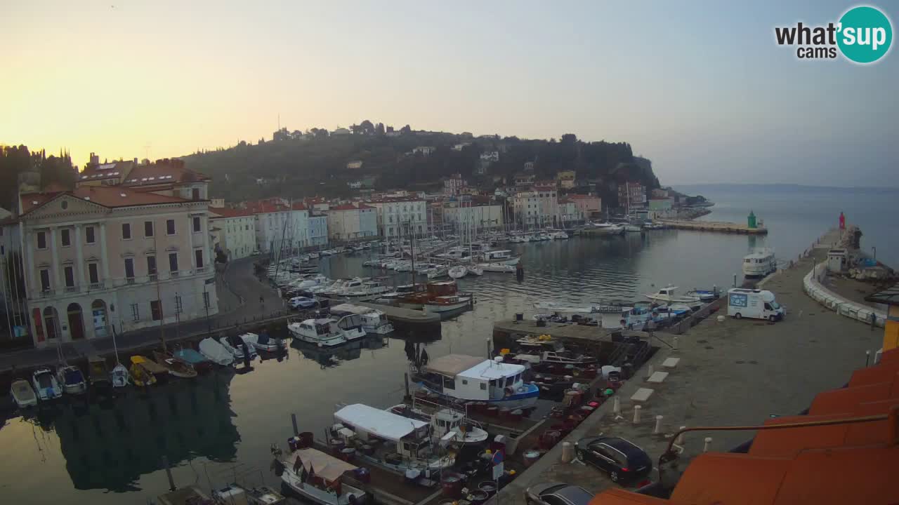 Live-Webcam aus Piran “Mandrač” – Erstaunliche Live-Ansicht von Villa Piranesi