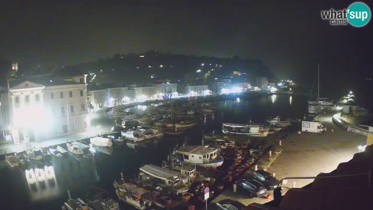 Live webcam da Pirano “Mandrač” – Splendida vista live da Villa Piranesi