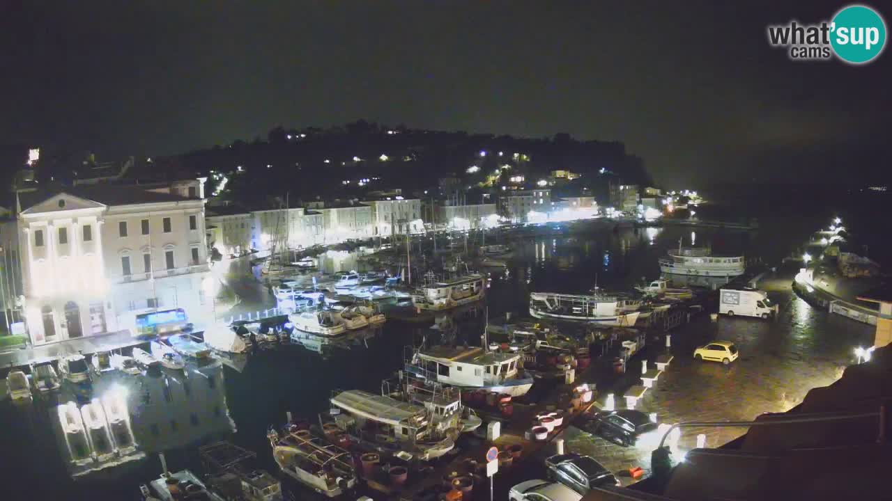 Live webcam da Pirano “Mandrač” – Splendida vista live da Villa Piranesi