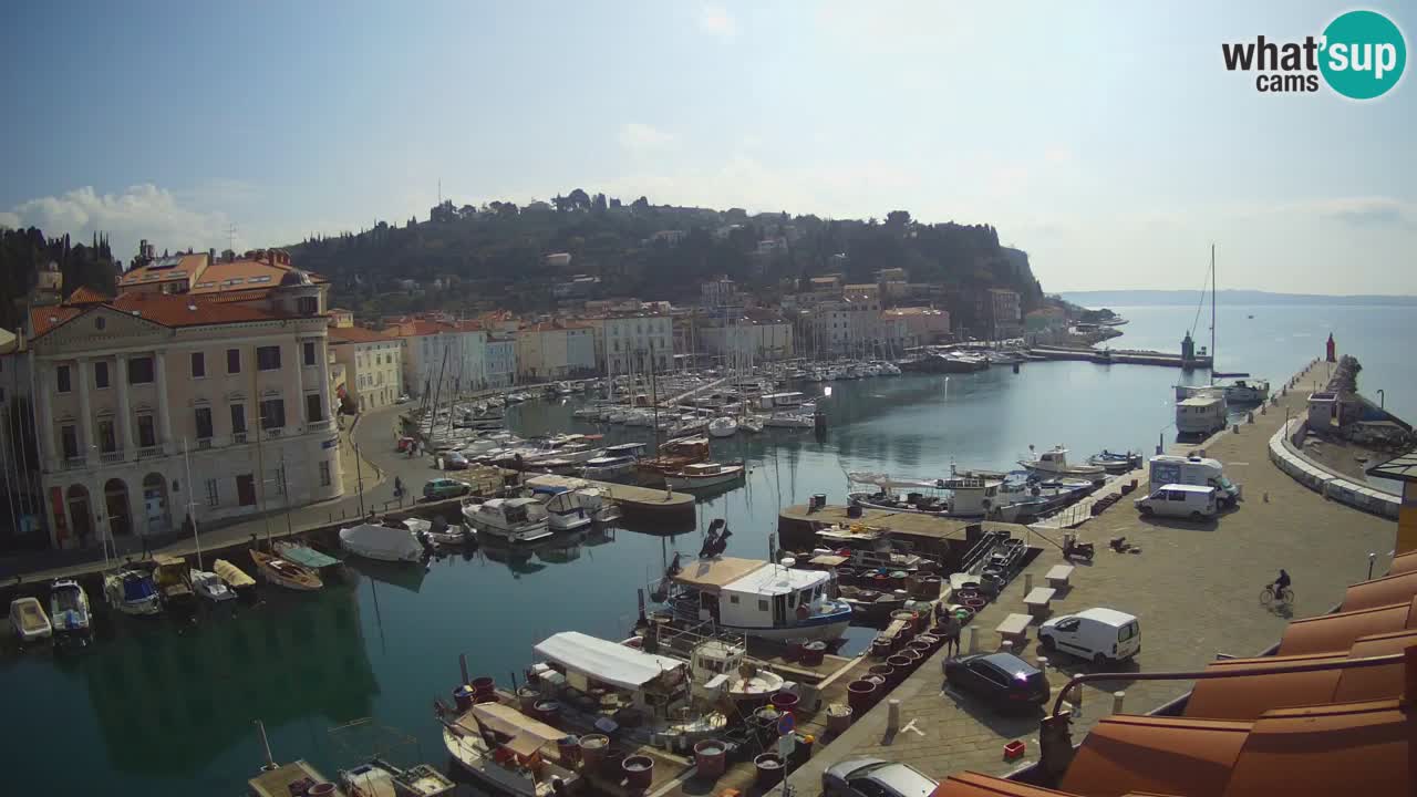 Live webcam da Pirano “Mandrač” – Splendida vista live da Villa Piranesi