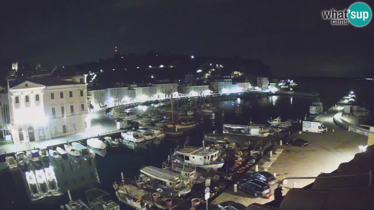 Webcam en direct de Piran “Mandrač” – Incroyable vue en direct de la Villa Piranesi