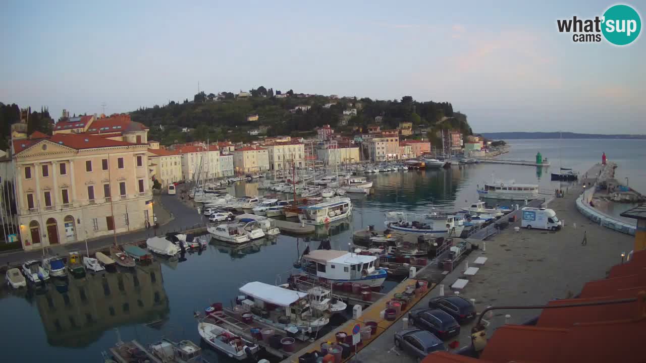Live webcam da Pirano “Mandrač” – Splendida vista live da Villa Piranesi