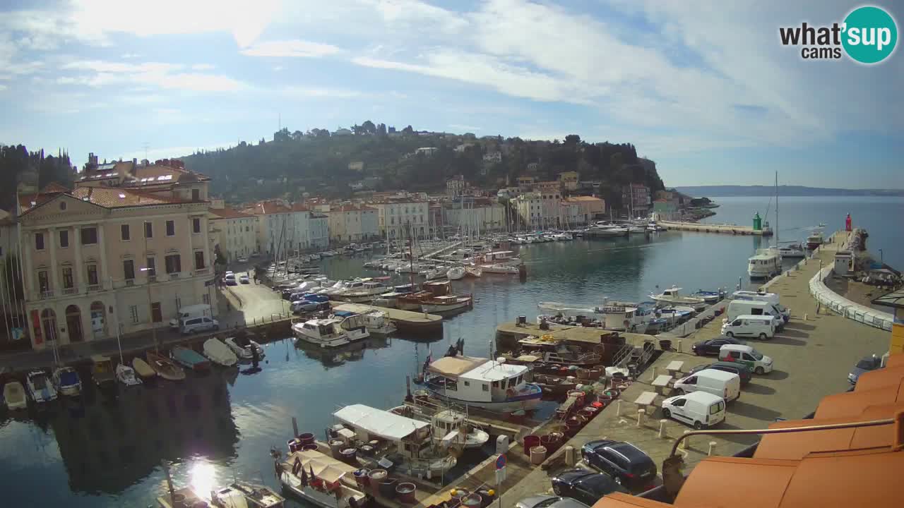 Live webcam from Piran “Mandrač” – Amazing live view from Villa Piranesi