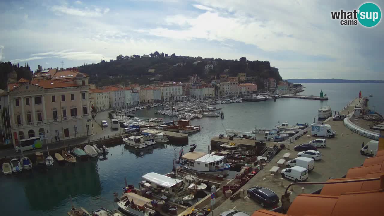 Cámara web en vivo desde Piran “Mandrač” – Increíble vista en vivo desde Villa Piranesi