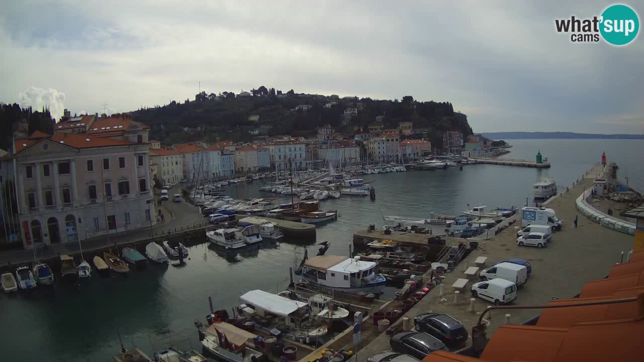 Live webcam from Piran “Mandrač” – Amazing live view from Villa Piranesi
