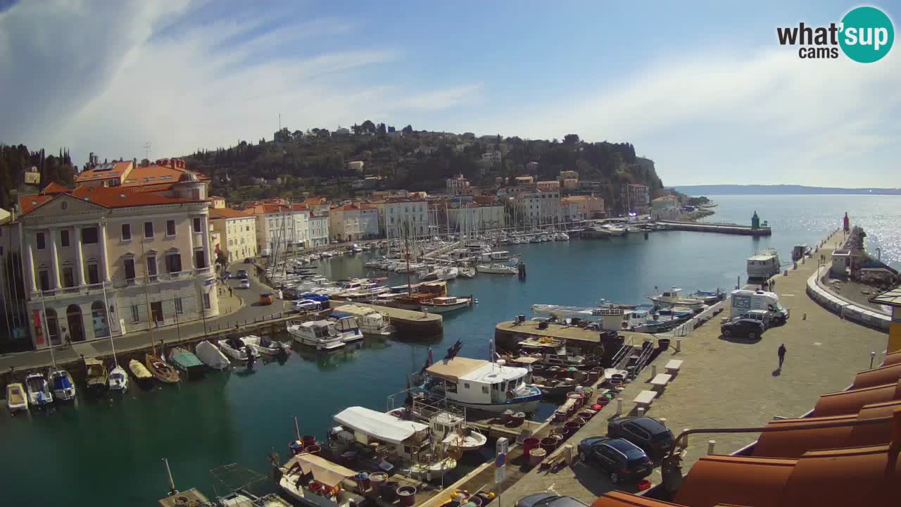 Cámara web en vivo desde Piran “Mandrač” – Increíble vista en vivo desde Villa Piranesi