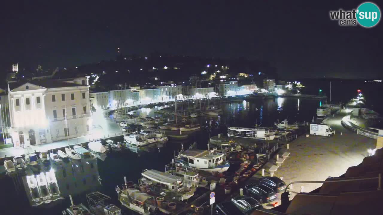 Webcam en direct de Piran “Mandrač” – Incroyable vue en direct de la Villa Piranesi