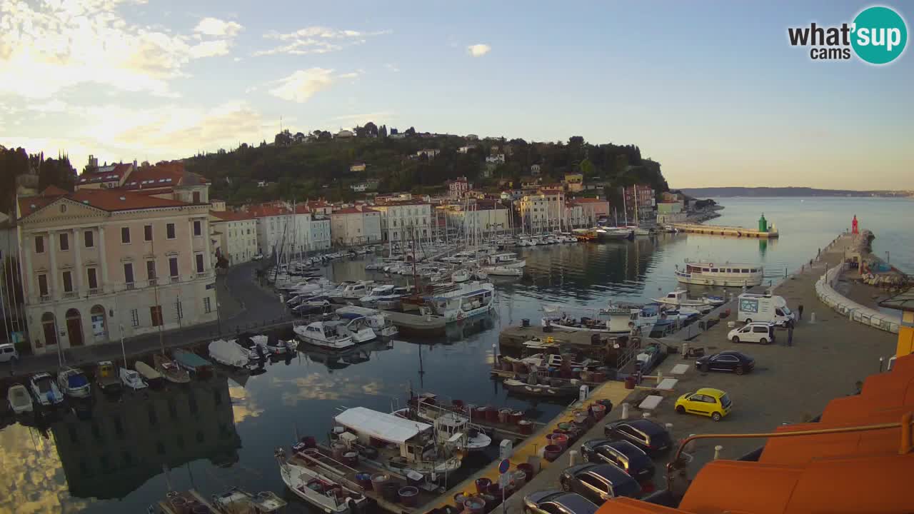 Live webcam da Pirano “Mandrač” – Splendida vista live da Villa Piranesi