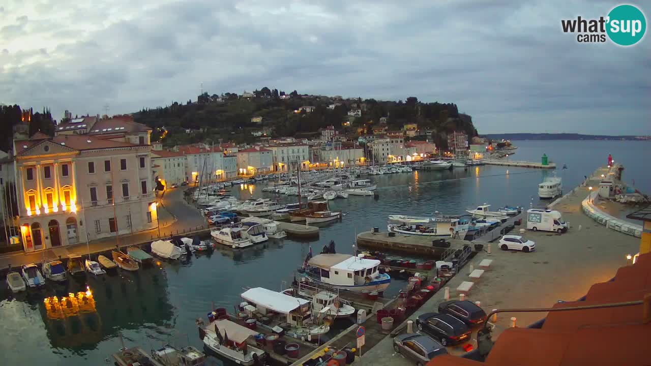 Live webcam da Pirano “Mandrač” – Splendida vista live da Villa Piranesi