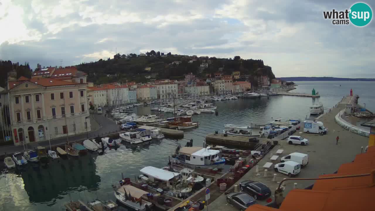 Live webcam da Pirano “Mandrač” – Splendida vista live da Villa Piranesi