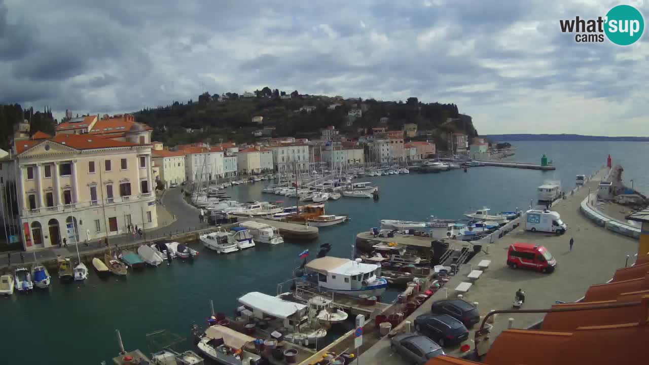 Live-Webcam aus Piran “Mandrač” – Erstaunliche Live-Ansicht von Villa Piranesi