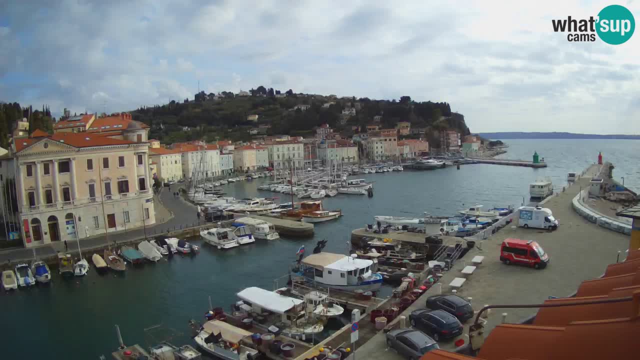 Live webcam da Pirano “Mandrač” – Splendida vista live da Villa Piranesi