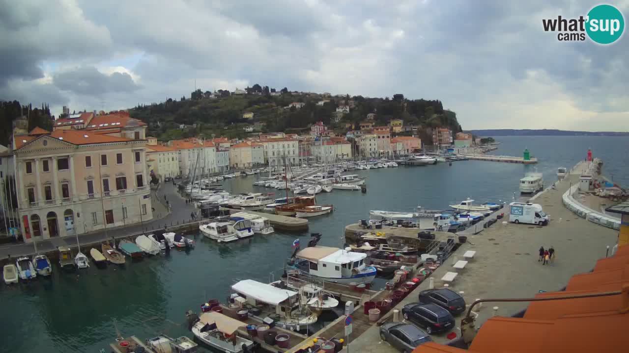 Live-Webcam aus Piran “Mandrač” – Erstaunliche Live-Ansicht von Villa Piranesi