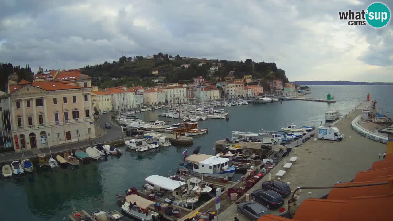 Live webcam from Piran “Mandrač” – Amazing live view from Villa Piranesi