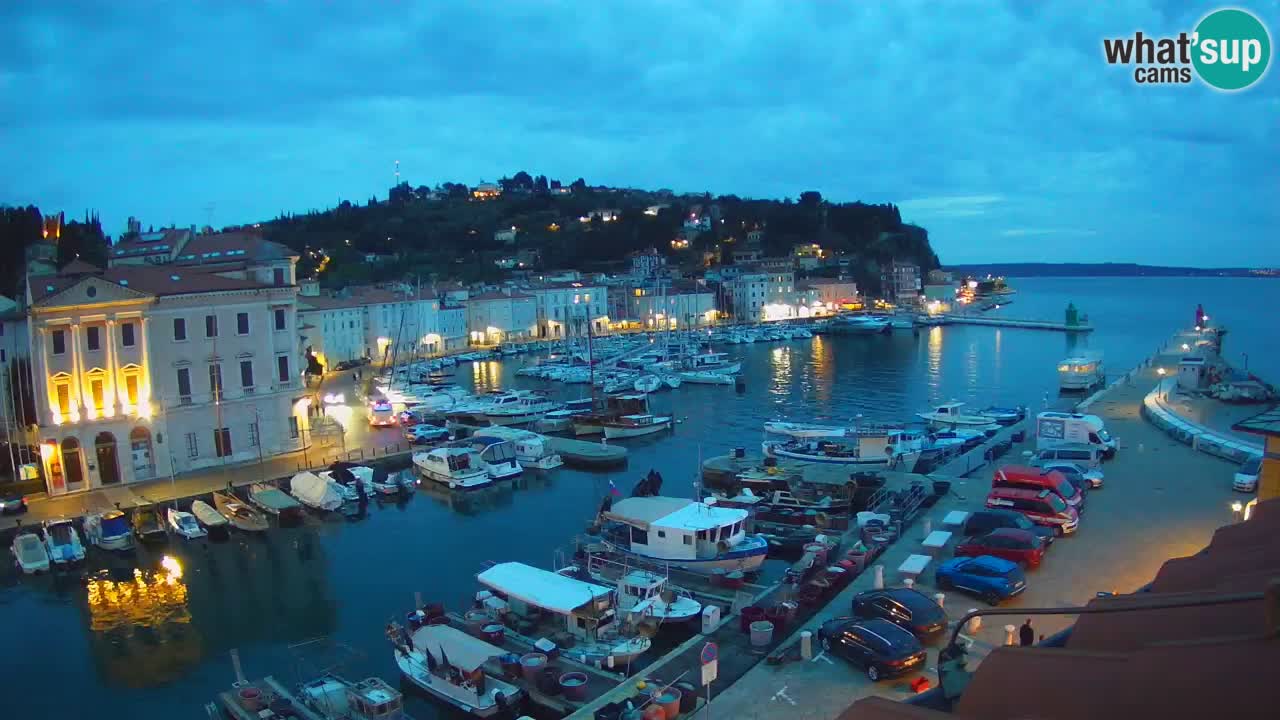 Live webcam da Pirano “Mandrač” – Splendida vista live da Villa Piranesi