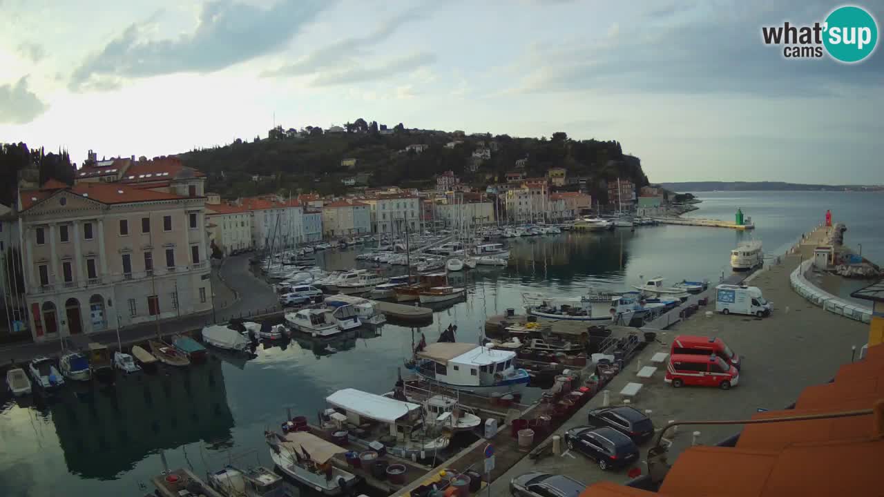 Live webcam da Pirano “Mandrač” – Splendida vista live da Villa Piranesi