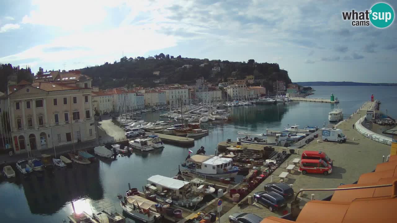 Live webcam da Pirano “Mandrač” – Splendida vista live da Villa Piranesi