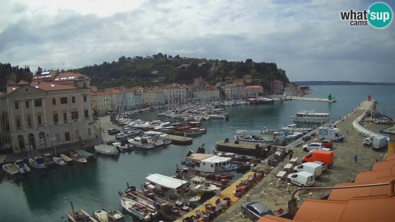Live webcam from Piran “Mandrač” – Amazing live view from Villa Piranesi