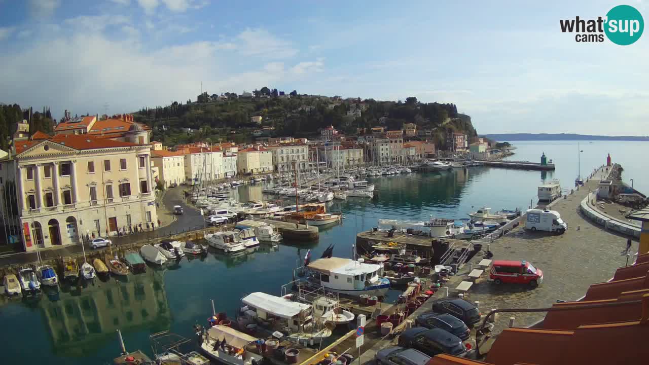 Live webcam from Piran “Mandrač” – Amazing live view from Villa Piranesi