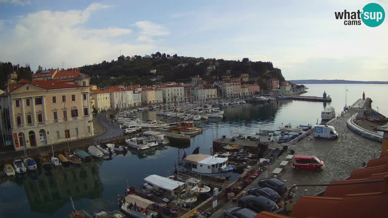 Live webcam from Piran “Mandrač” – Amazing live view from Villa Piranesi
