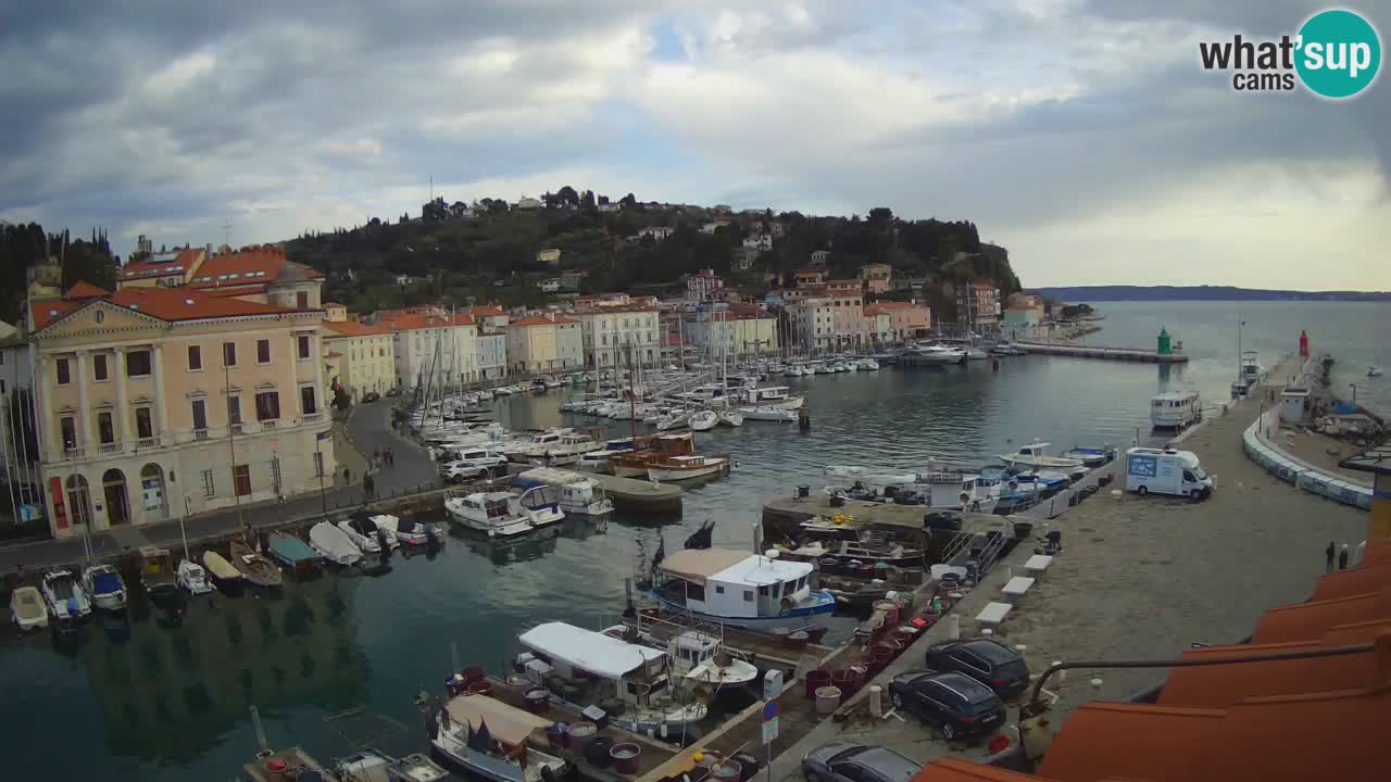 Live webcam from Piran “Mandrač” – Amazing live view from Villa Piranesi