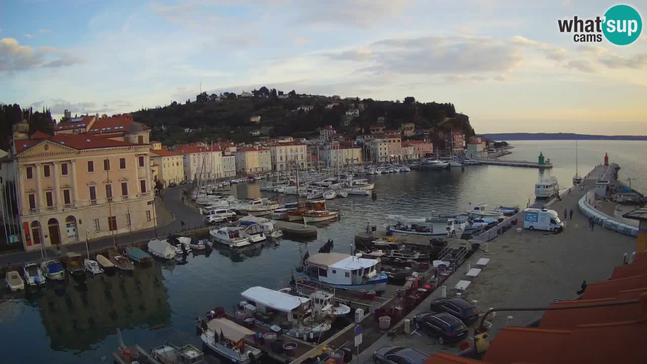 Live webcam from Piran “Mandrač” – Amazing live view from Villa Piranesi