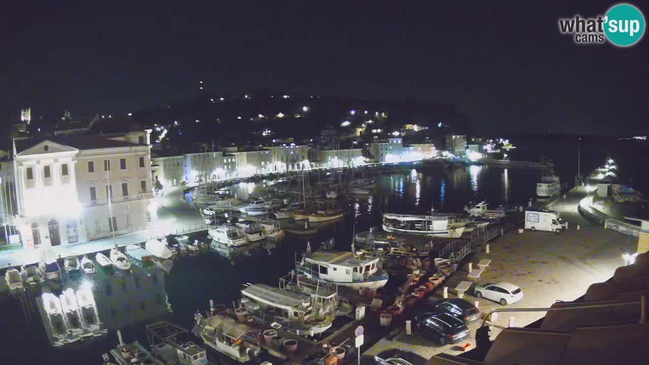 Live webcam da Pirano “Mandrač” – Splendida vista live da Villa Piranesi