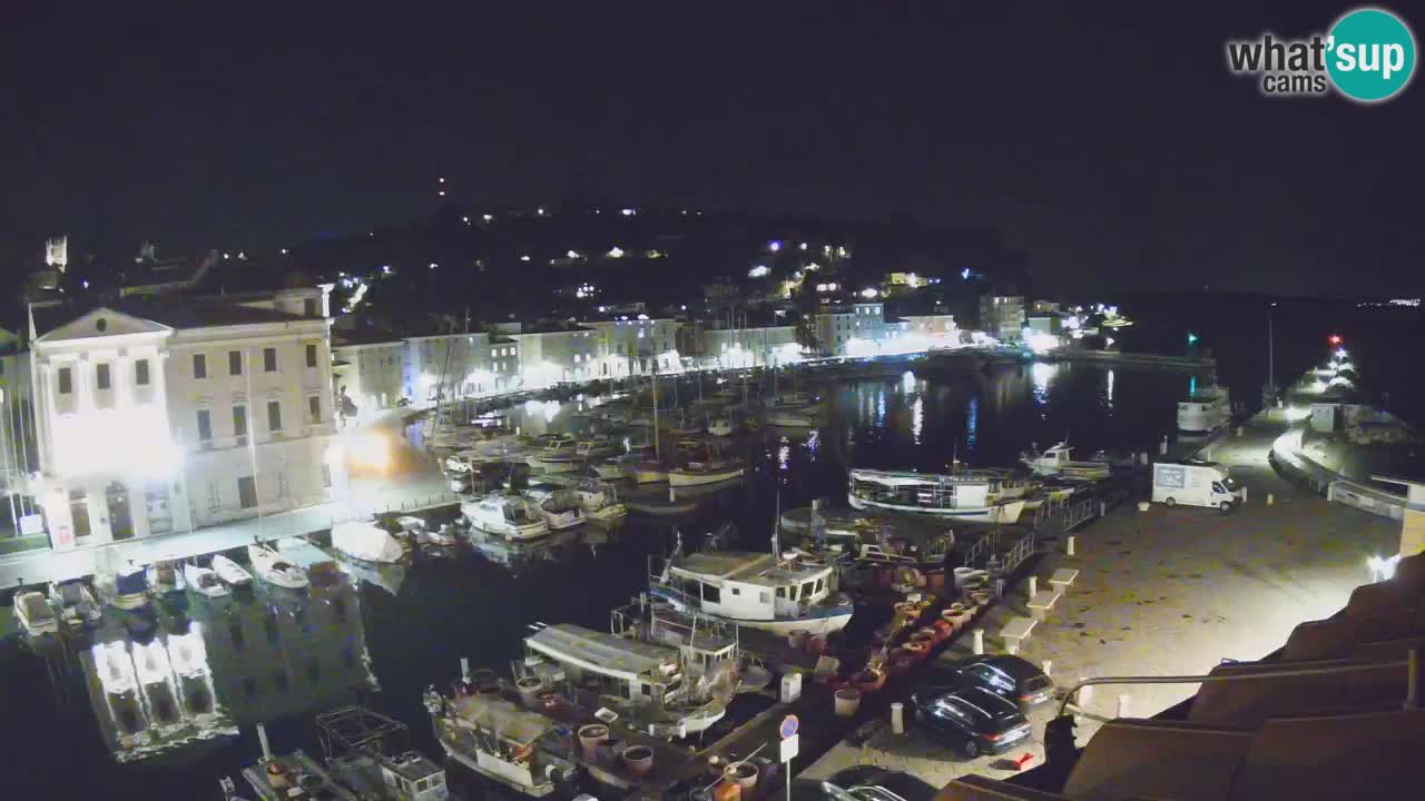 Webcam en direct de Piran “Mandrač” – Incroyable vue en direct de la Villa Piranesi