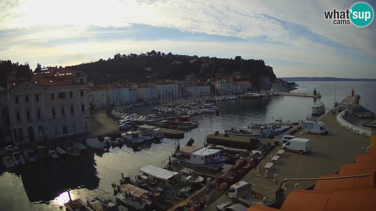 Live webcam from Piran “Mandrač” – Amazing live view from Villa Piranesi
