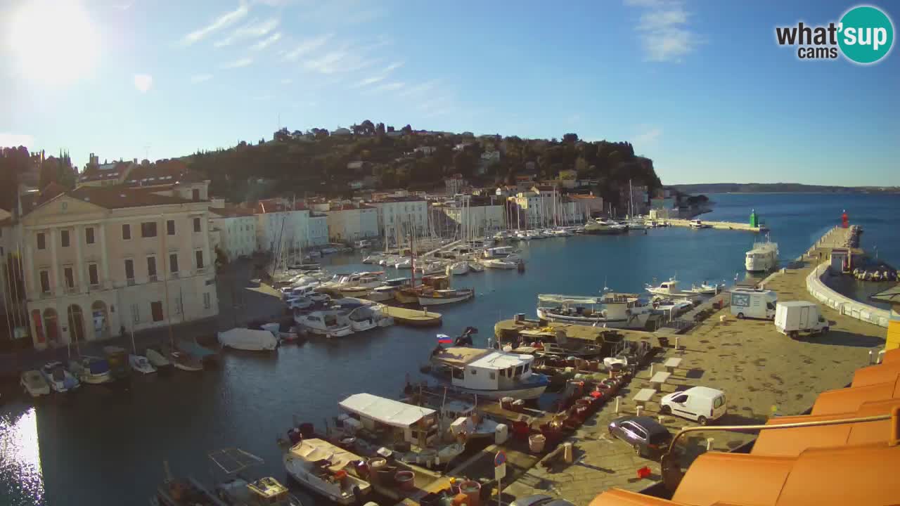 Live webcam from Piran “Mandrač” – Amazing live view from Villa Piranesi