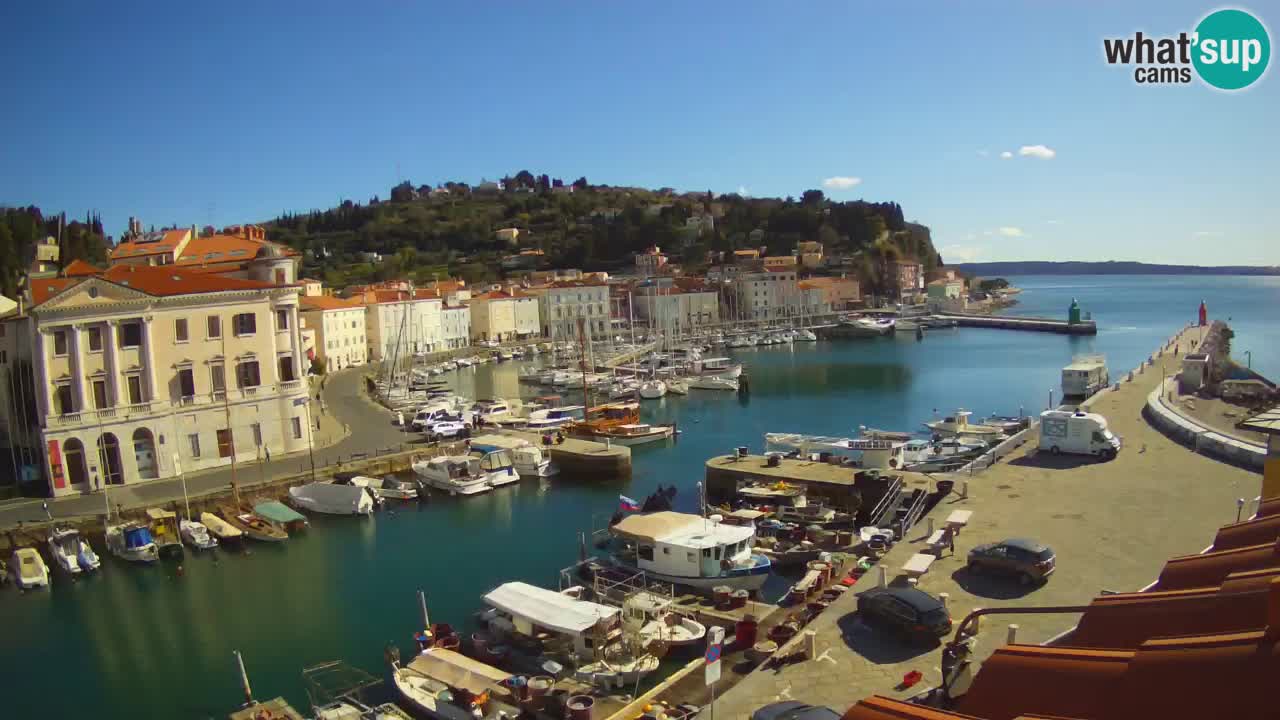 Live webcam from Piran “Mandrač” – Amazing live view from Villa Piranesi