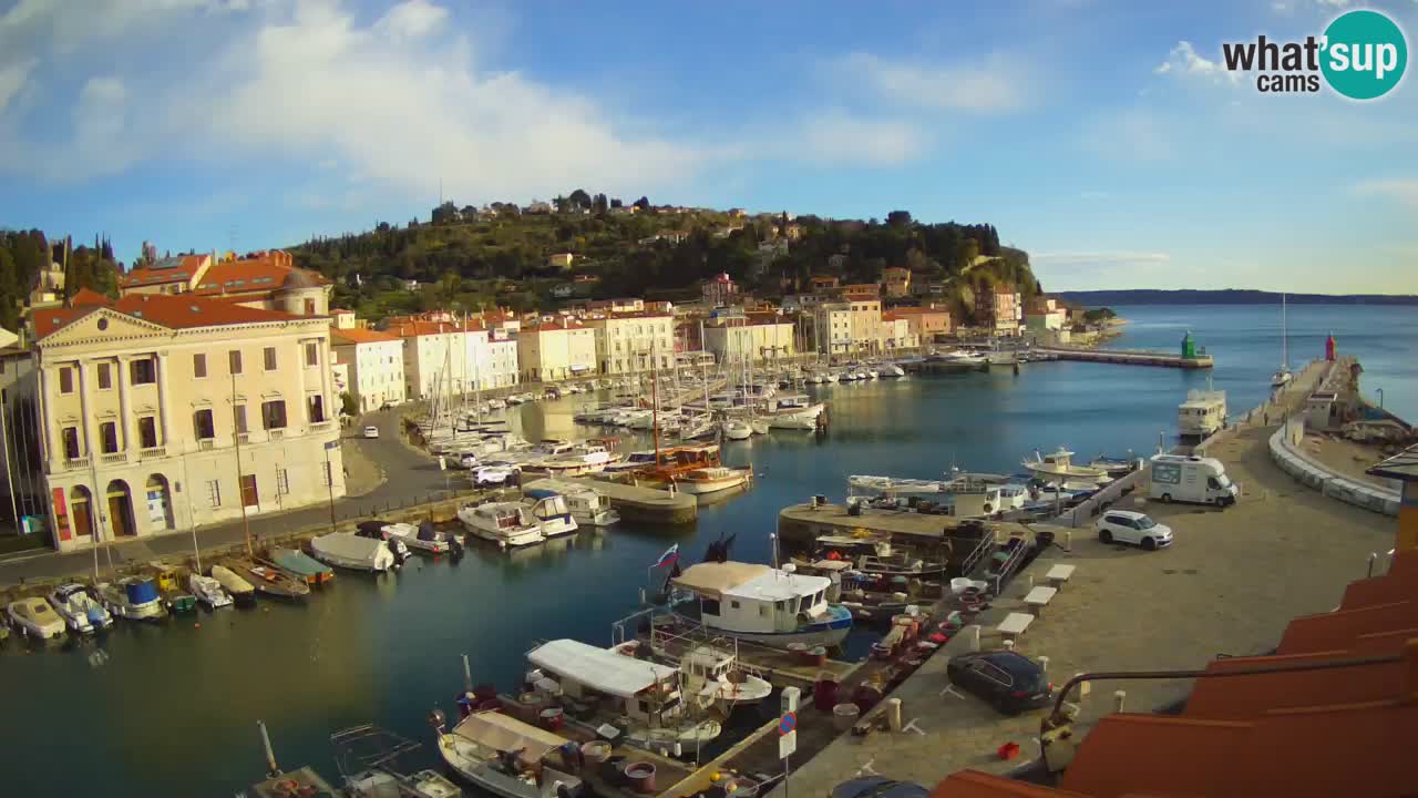 Live webcam from Piran “Mandrač” – Amazing live view from Villa Piranesi