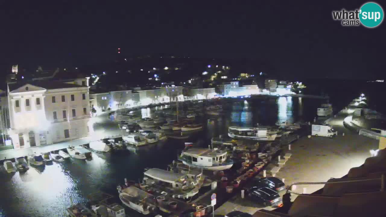 Webcam en direct de Piran “Mandrač” – Incroyable vue en direct de la Villa Piranesi